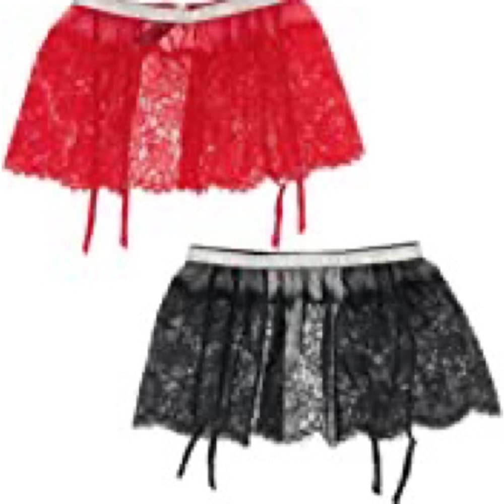 Victoria’s Secret Shine Strap garter skirt